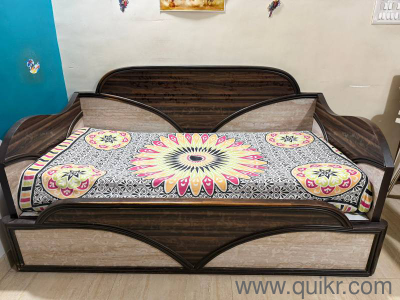 6x6 Wooden Bed with Sunmica Finish & Deep Storage