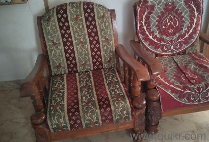 Teak wood sofa 3+2 seater sofa in good condition