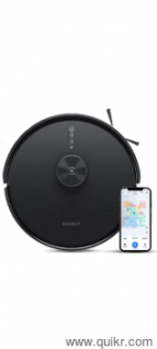 ECOVACS Y1 PRO Robotic Floor Cleaner (WiFi Connectivity, GoogleAssistant and Alexa) (Black)