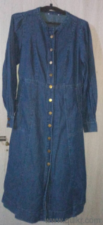 Denim dress with buttons at the front 