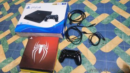 PS4 Slim 1TB J@ilbreak 9.00 + Controller + Box (Spider-Man Skin)