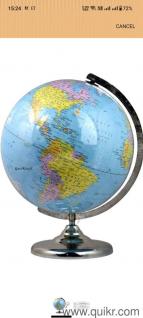 Original GeoKraft 12 Inch Educational Laminated Globe with Steel Finish Arc