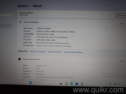 Dell lattidue 3490 i3 6gen,4gbram,1tb hdd .good condition 