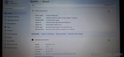 Lenovo Core i3 7Generation 12gb Ram 1Tb Hard disk 