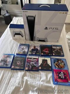 Contact @92891-21190 Brand New Sony PlayStation 5 Disc Edition CFI-2000A with 3 Game CDs, Sealed Pack with Warranty