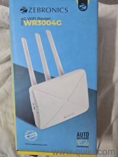 Zebronics WR3004G Wi-Fi 6 Router with 4G/5G Sim Card Compatible