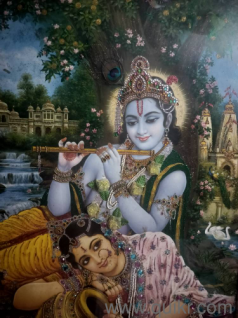 Radha Krishna wall Painting 