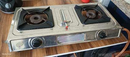 A Gas Stove along with premium pipe with 4 L Cylinder on Sale