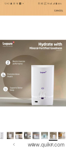 Livpure Glitz Pure UV+UF Water Purifier with 7 L tank capacity