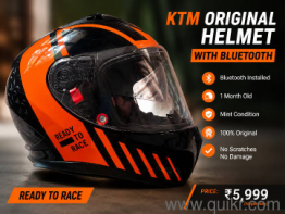 KTM Original Helmet With Bluetooth | 1 Month Old | Mint Condition
