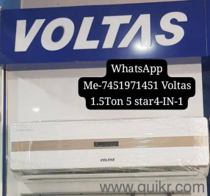 WhatsApp 74519.71451 Voltas 185V Vectra CAR 1.5 ton 5 star,New star rated, inverter Split4-IN-1