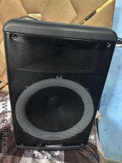 Universal bluetooth speaker with 2 wireless mic all are working