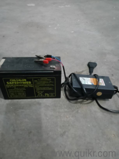 Chloride Safe Powers Exide 12V 7AH Battery, Wooden Counter, Ceramic Jars 