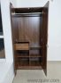 2-Door Wooden Wardrobe with Mirror