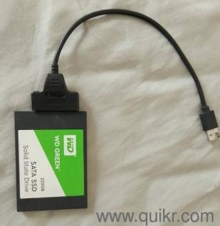 WD green sata 2.5 SSD 120gb + Sata to usb cable