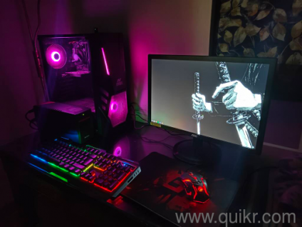 GAMING PC WITH KEYBOARD ANDMOUSE | MOUSE PAD AND UPS  |MONITOR