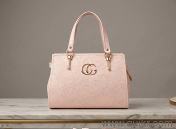 Elegant Pastel Pink Structured Tote Bag (Brand New / Unused)