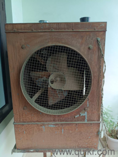 Big Metal Cooler in Working condition metal stand also attached. Good condition and works efficiently and helps in cooling .