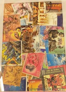 INDIAN Stamps (used) x 100pcs 