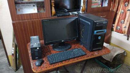 i3 3rd gen 6 gb ram 128 gb ssd LG flatron monitor hp  keyboard foxin ups 