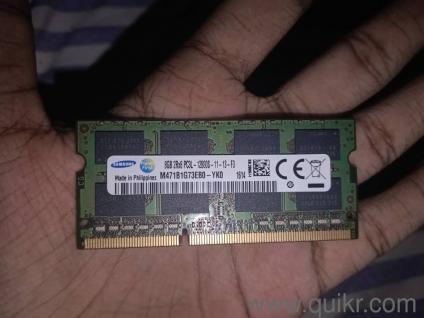 Original Samsung 8GB DDR3L 1600MHz Laptop RAM (M471B1G73EB0-YK0)  Working Condition".