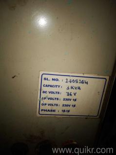 INVERTOR 3KVA,36V,230V 1-PHASE WITH 3 NOS EXIDE 105AH BATTERY