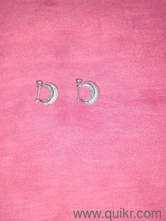 92.5 Italian silver with CZ stones Earrings 