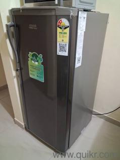 gray colour fridge, 185 litres