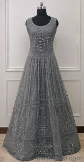 Brand New Grey Designer Gown  Never Worn | 5,000 Showroom Price