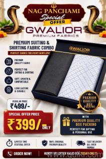 Gwalior Premium Suiting Shirting Fabric Combo