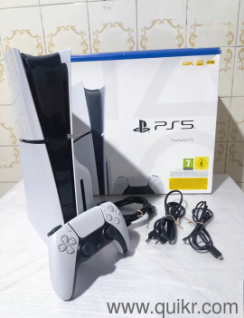 play station 5 slim disc version 2 years old console like brand new condition box available bill not available 