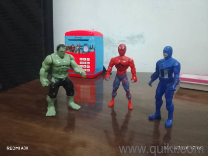 Avengers toys action figures Hulk spider man and captain america 