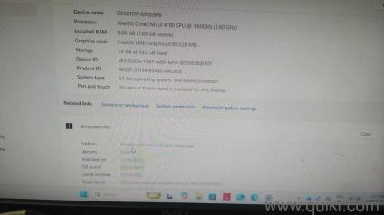18cm dell monitor with lenovo cpu keyboard mouse