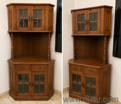 Vintage Heirloom Wooden Display / Crockery Cabinet