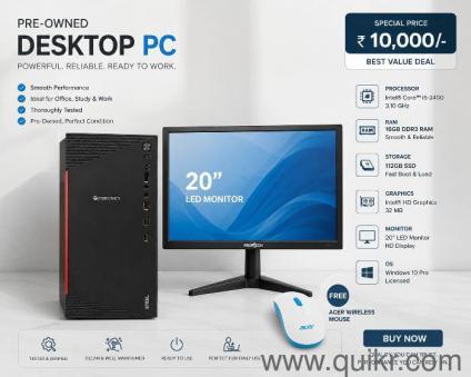 Zebronic cabinet and frontech monitor 20inch 