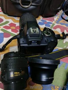 camera+3 lens+ battery+ charger + bag