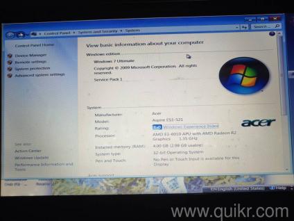acer laptop good condition 