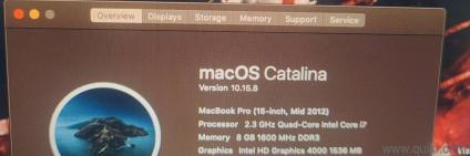 macbook pro( 2012)