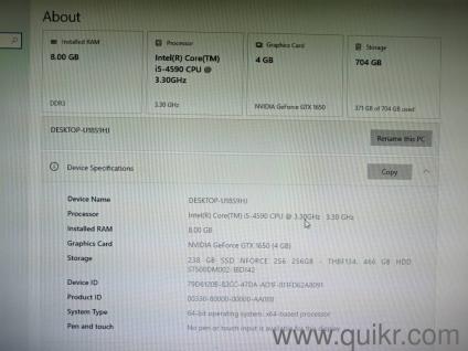  Gaming CPU for Sale  GTX 1650 4GB