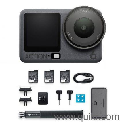 Order Now 85060-78334 DJI Osmo Action 6 Standard Combo, 8K Waterproof Camera Sealed Pack Easy Return & Exchange With Warranty