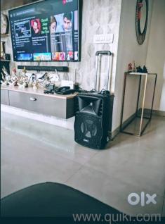 Bluetooth portable speakers with 2 wireless mic. Good for karoke enthusiast, or home audio system