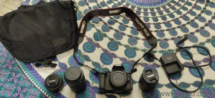 Canon EOS 700D DSLR Camera with 3 Lenses