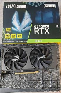 Zotac RTX 3060 12GB Twin Edge - Delta 10C - Ideal for AI LLM & Gaming