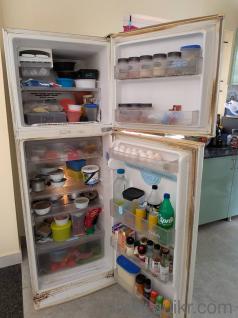 double door refrigerator with good condition 