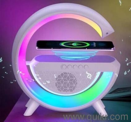 multifunctional bluetooth speaker with wireless charger and led light with effects