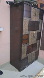 Solid wooden wardrobe for sale. Size height 78 inches, width 42 inches, and depth 22 inches.