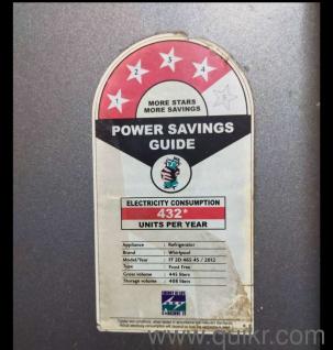 Wirlpool 445 ltr fridge