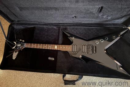 Rare Dean Dime Razorback Electric Guitar  Black Gloss, Very Good Condition + Hard Case