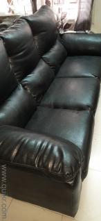 Black Sofa Set for Sale  3+1+1 Seater