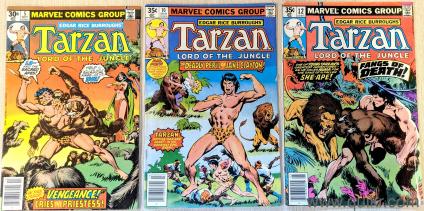 For Sale: 3 Vintage Marvel Tarzan Comics (197778)